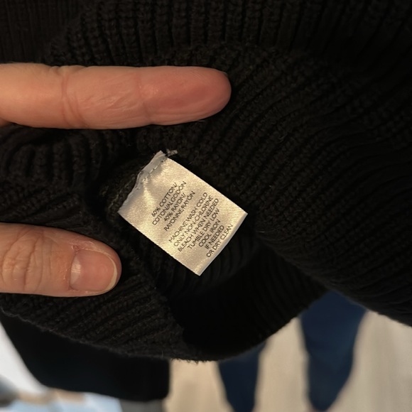 Loft black knit sweater with tie in the back size medium! - Picture 6 of 6